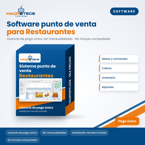 Software punto de venta para restaurantes