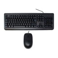 Teclado y mouse alámbricos USB